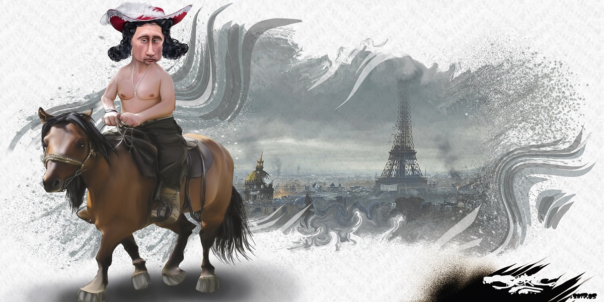 Poutine à cheval visite Paris, la Tour Eiffel et Versailles