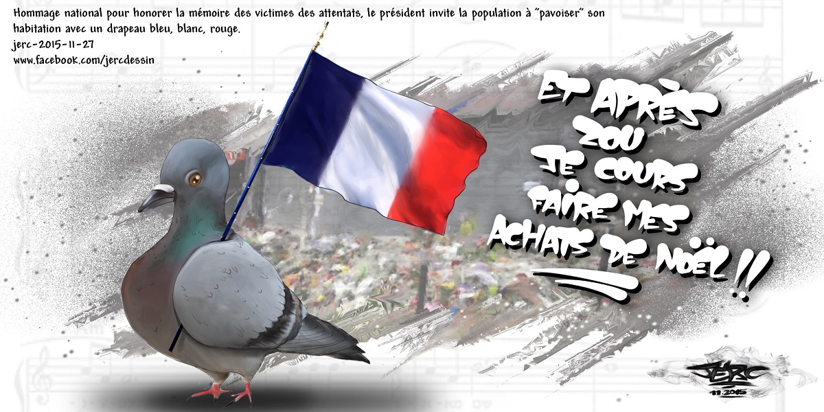 Les consommateurs pigeons sortent le drapeau français à la demande du Président