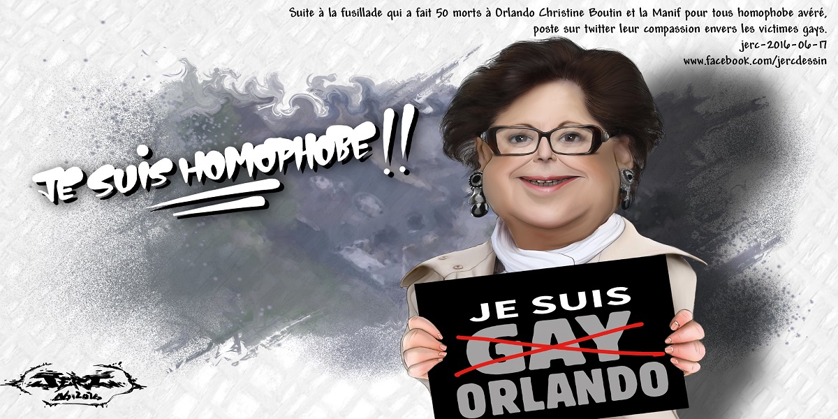 Christine Boutin compatit pour la fusillade d'Orlando alors qu'elle manifeste ouvertement son homophobie