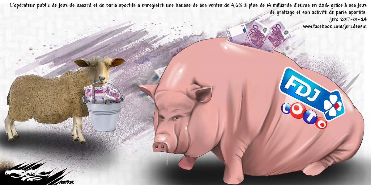 Les moutons français engraissent le cochon Française des Jeux