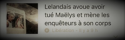 copie d'écran d'actualité, Nordahl Lelandais avoue avoir tué Maëlys