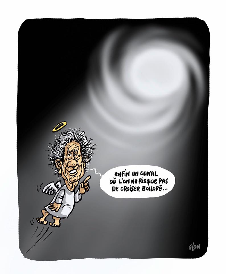 dessin d'actualité humoristique en hommage à Philippe Gildas