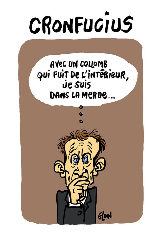 dessin d'actualité humoristique sur la démission de Gérard Collomb