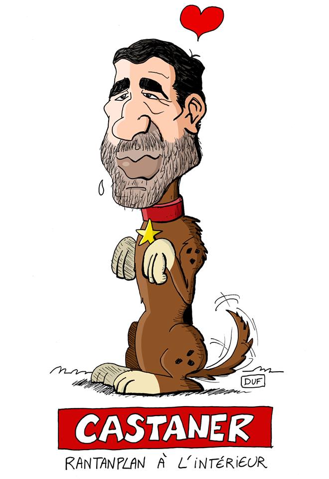 dessin d'actualité humoristique sur le remaniement ministériel et la nomination de Christophe Castaner au Ministère de l'Intérieur