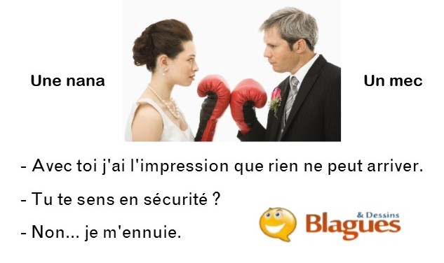 blague illustrée sur la vie de couple entre un mec et une nana