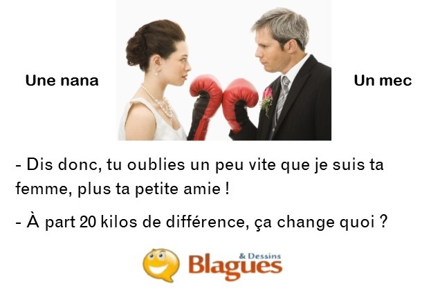 blague illustrée sur la vie de couple entre un mec et une nana