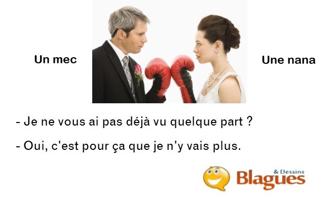 blague illustrée sur la vie de couple et la drague entre un mec et une nana