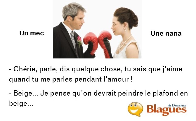 blague illustrée sur la vie de couple entre un mec et une nana