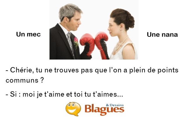 blague illustrée sur la vie de couple entre un mec et une nana