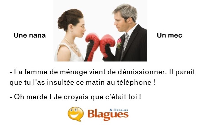 blague illustrée sur la vie de couple et la drague entre un mec et une nana