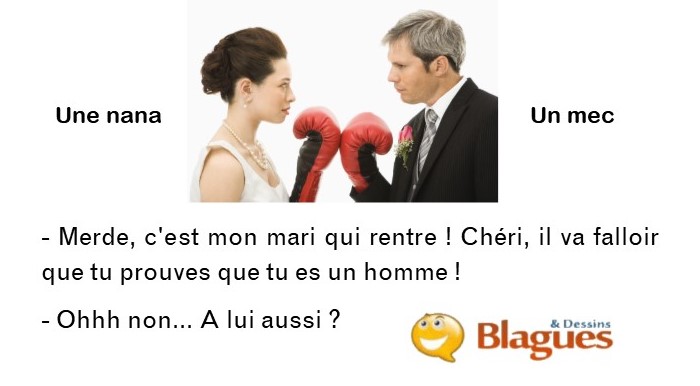 blague illustrée sur la vie de couple et la drague entre un mec et une nana