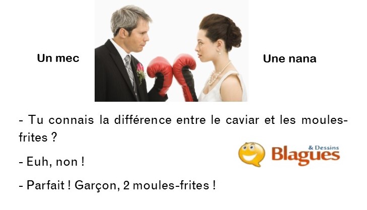 blague illustrée sur la vie de couple et la drague entre un mec et une nana
