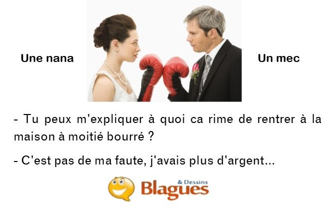 blague illustrée sur la vie de couple et la drague entre un mec et une nana