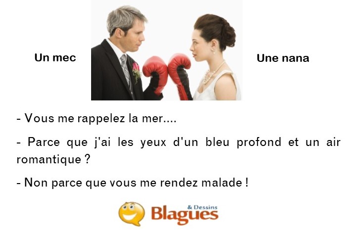 blague illustrée sur la vie de couple et la drague entre un mec et une nana