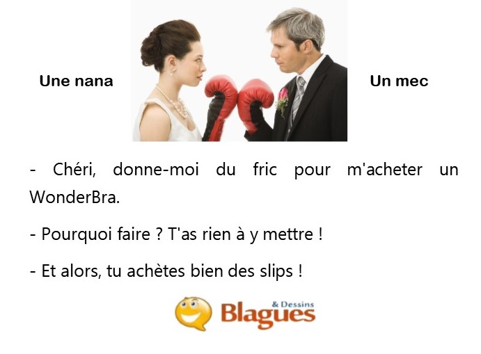 blague illustrée sur la vie de couple et la drague entre un mec et une nana