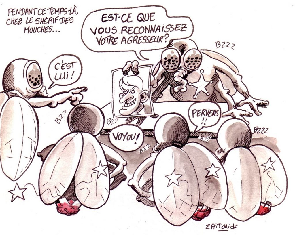 dessin d'actualité humoristique sur le grand débat d'Emmanuel Macron