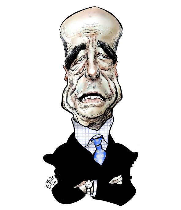 caricature portrait d'Alain Juppé