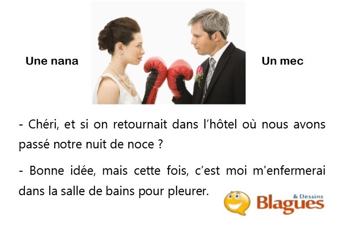 blague illustrée sur la vie de couple et la drague entre un mec et une nana