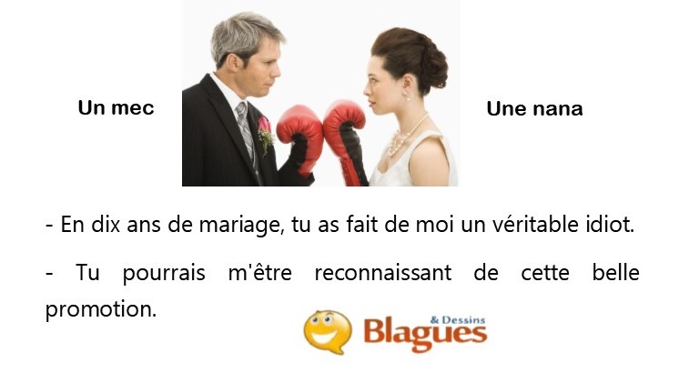 blague illustrée sur la vie de couple et la drague entre un mec et une nana