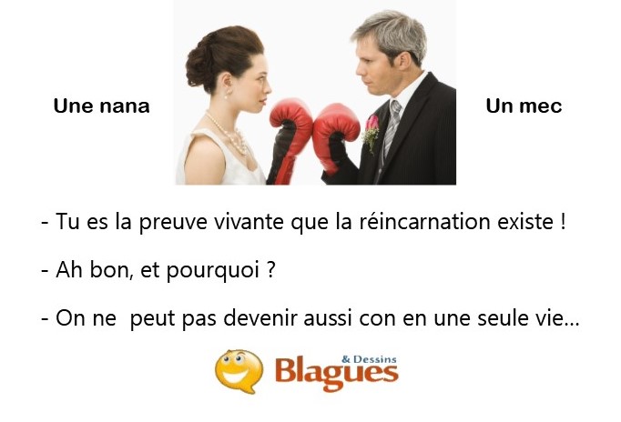 blague illustrée sur la vie de couple et la drague entre un mec et une nana