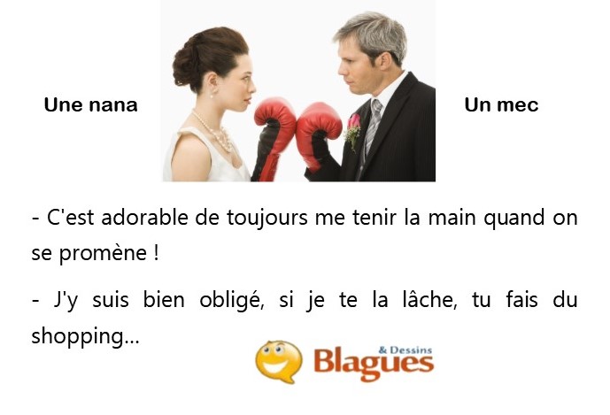 blague illustrée sur la vie de couple et la drague entre un mec et une nana