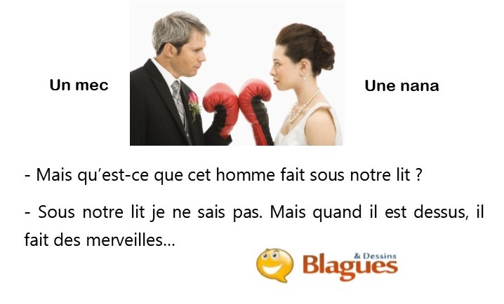 blague illustrée sur la vie de couple et la drague entre un mec et une nana