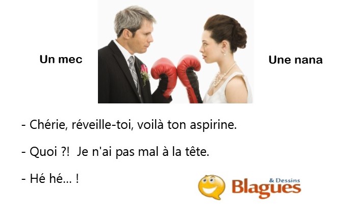 blague illustrée sur la vie de couple et la drague entre un mec et une nana