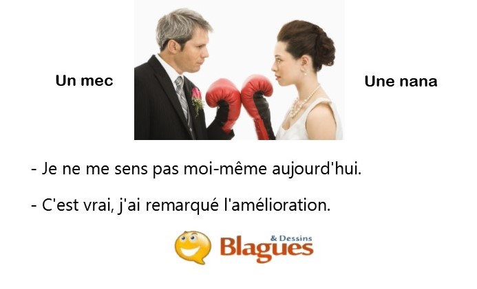 blague illustrée sur la vie de couple et la drague entre un mec et une nana