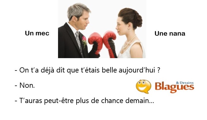 blague illustrée sur la vie de couple et la drague entre un mec et une nana