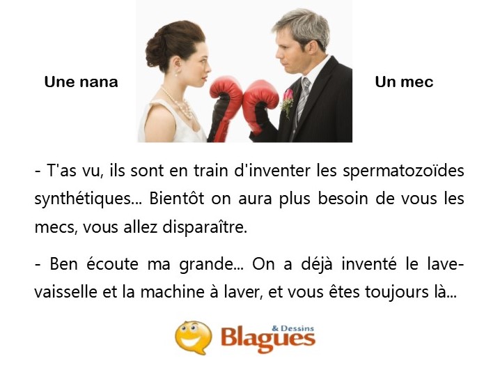 blague illustrée sur la vie de couple et la drague entre un mec et une nana