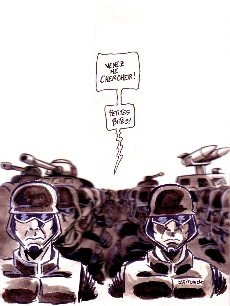 dessin d'actualité humoristique sur l'acte 19 des gilets jaunes et Emmanuel Macron