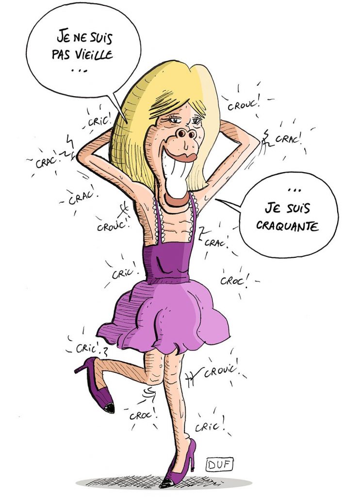 dessin d'actualité humoristique sur le surnom donné à Brigitte Macron par les proches du président