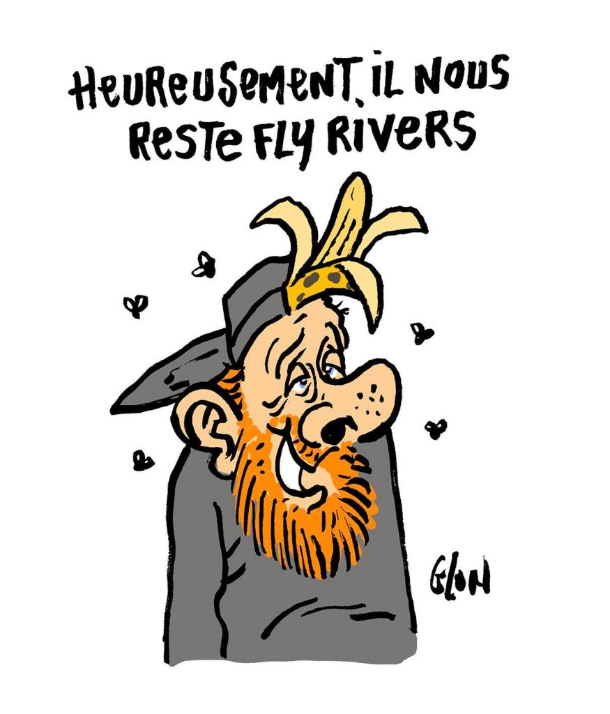 dessin d’actualité humoristique sur la mort de Dick Rivers et Maxime Nicolle