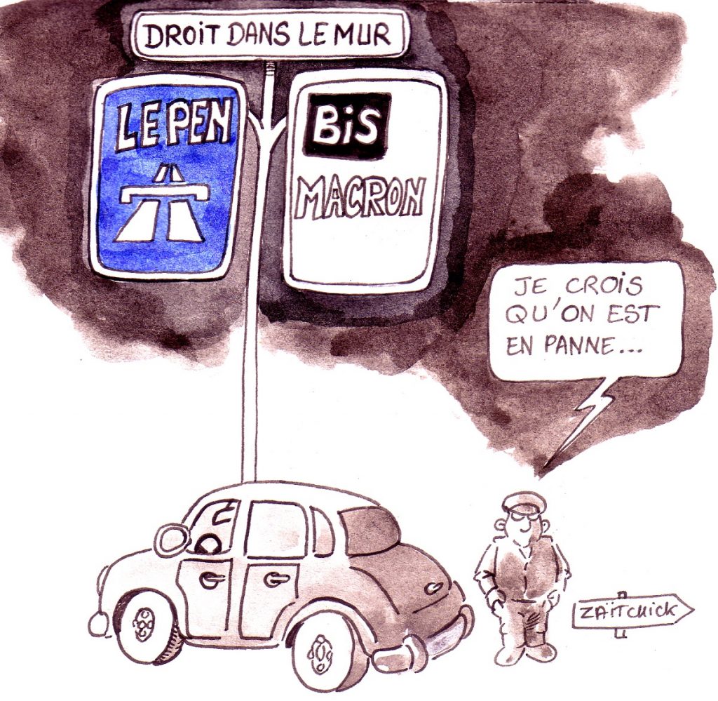 dessin d'actualité humoristique sur le choix des élections européennes