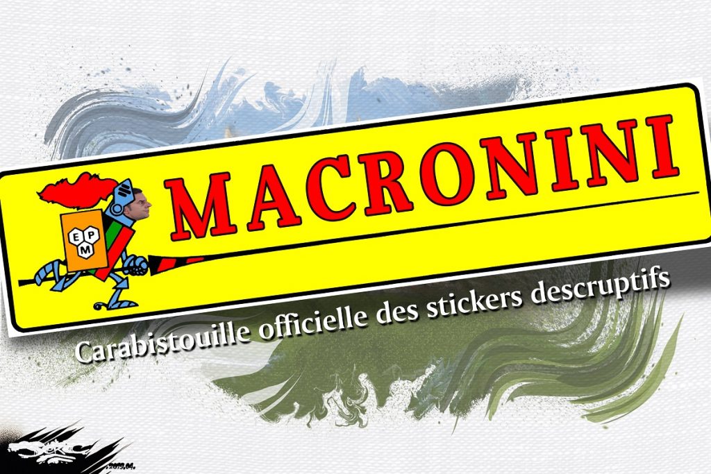 dessin d'actualité humoristique sur la Macronie