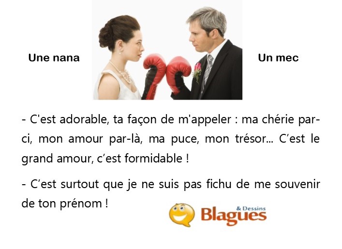 blague illustrée sur la vie de couple et la drague entre un mec et une nana