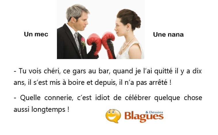 blague illustrée sur la vie de couple et la drague entre un mec et une nana