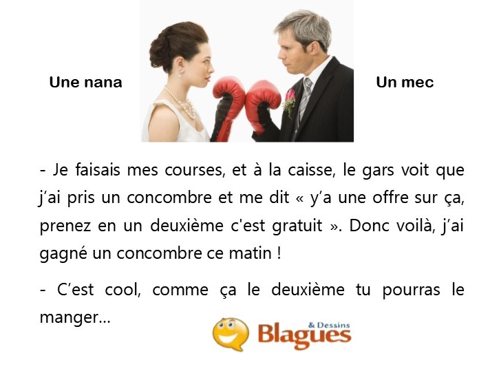 blague illustrée sur la vie de couple et la drague entre un mec et une nana