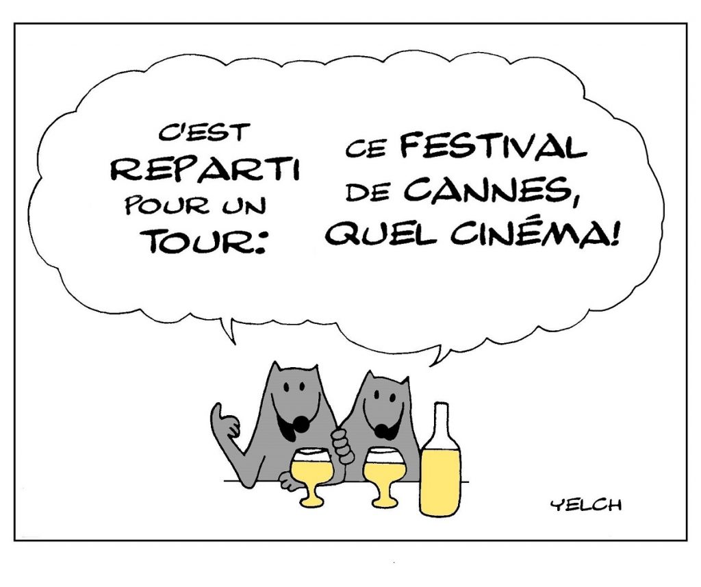 dessin de Yelch sur le festival de Cannes