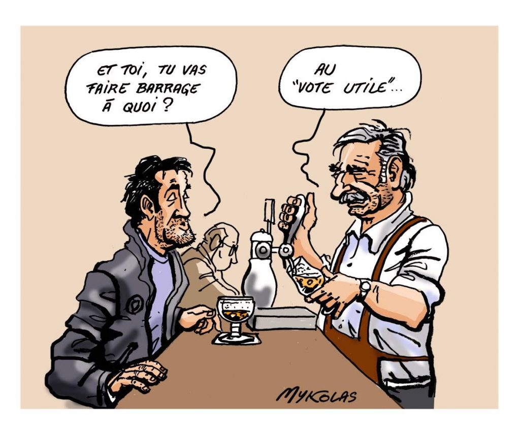 dessin d’actualité humoristique sur les élections européennes