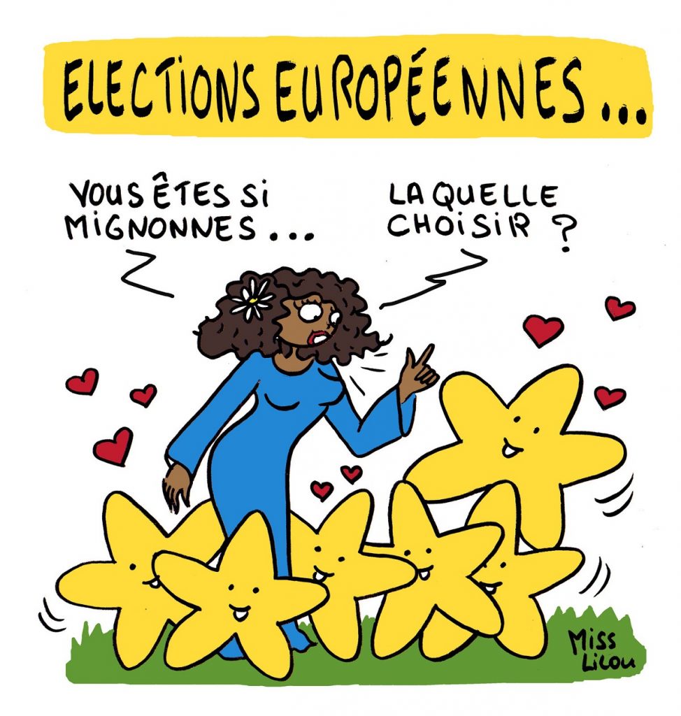 dessin d’actualité humoristique sur les élections européennes