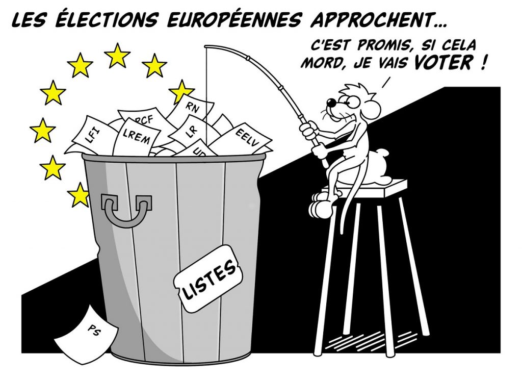 dessin d’actualité humoristique sur les élections européennes