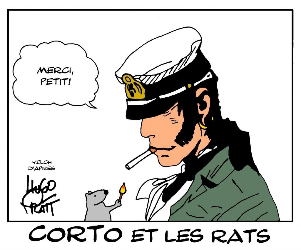 dessin de Yelch sur Corto Maltese