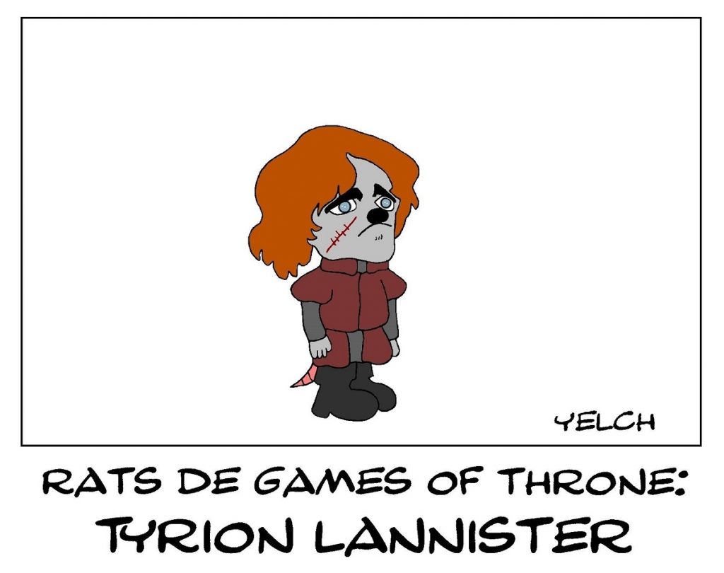 dessin de Yelch sur Tyrion Lannister dans la série Game of Thrones
