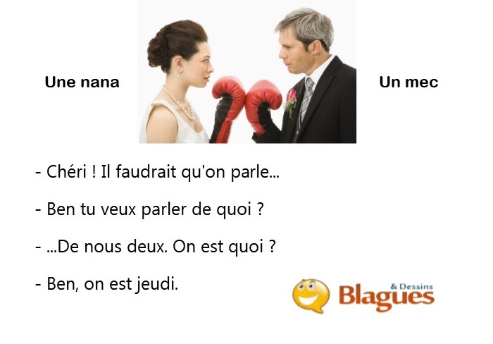 blague illustrée sur la vie de couple et la drague entre un mec et une nana