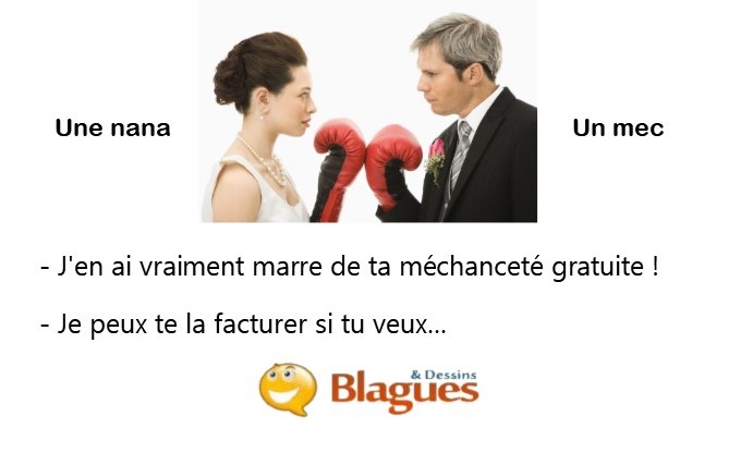 blague illustrée sur la vie de couple et la drague entre un mec et une nana