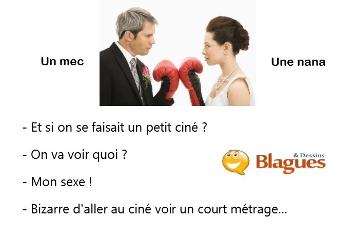 blague illustrée sur la vie de couple et la drague entre un mec et une nana