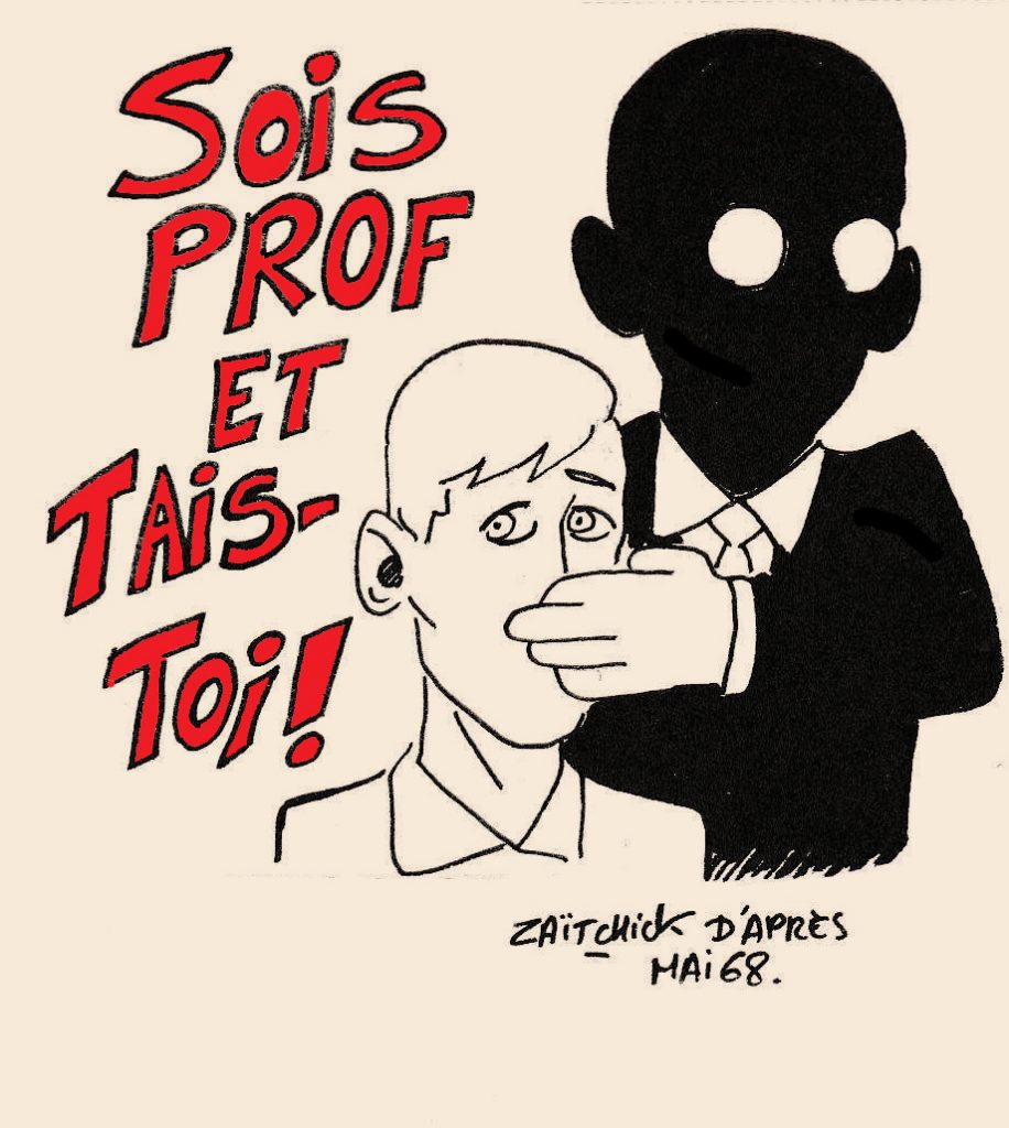 dessin humoristique sur le professorat aujourd’hui