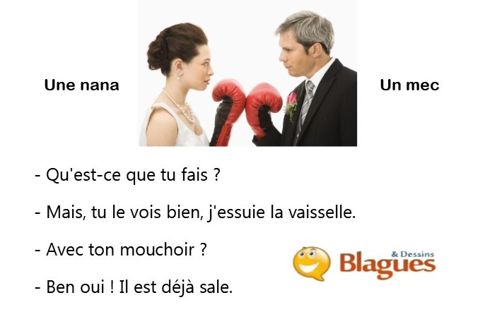 blague illustrée sur la vie de couple et la drague entre un mec et une nana