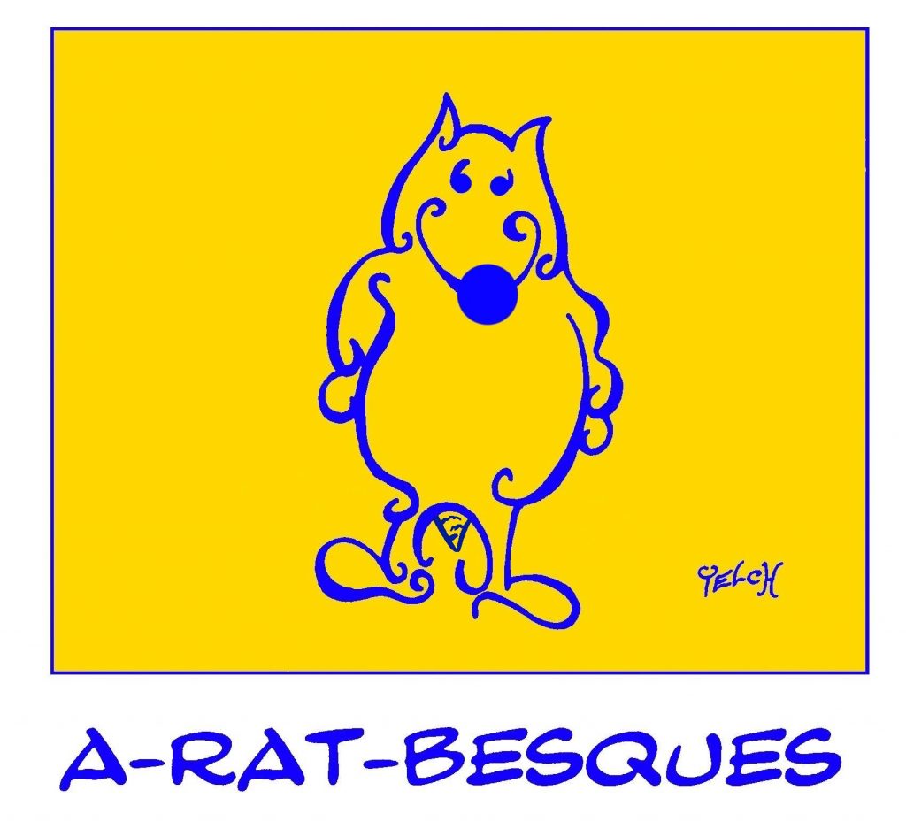 dessin de Yelch sur les rats et les arabesques